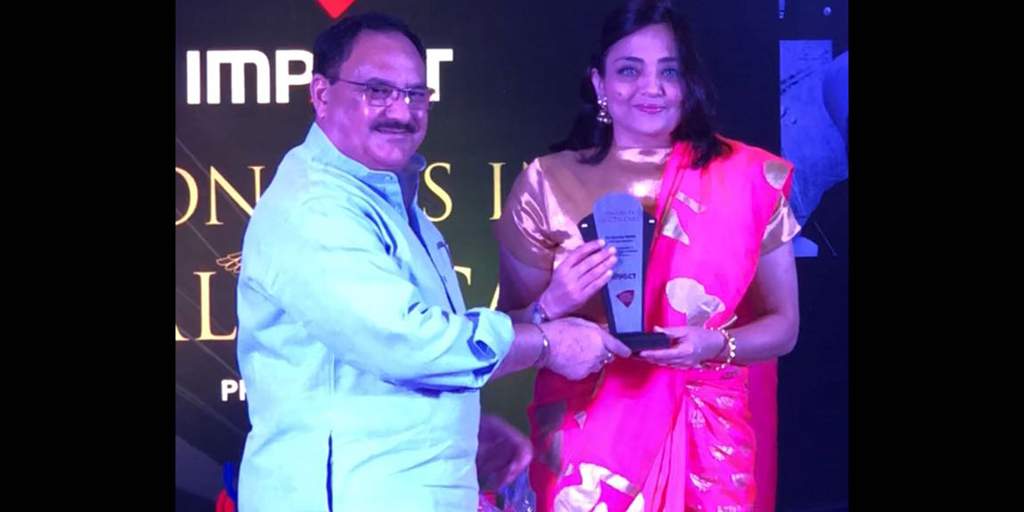 Dr Sumita Sofat Awarded by Honourable Health Minister of India, Dr J.P NADDA